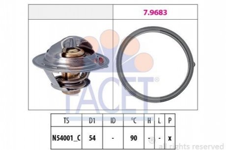7.8802 Facet  Термостат Hyundai Elantra 1.6 crdi (11-15) (7.8802) FACET