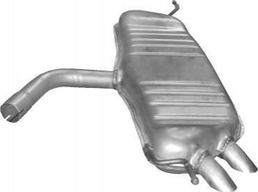 30.617 Polmostrow Глушитель, алюм. сталь, задн.часть VW Golf V 2.0 SDi Diesel hatchback 01/04-11/08 (30.617) Polmostrow