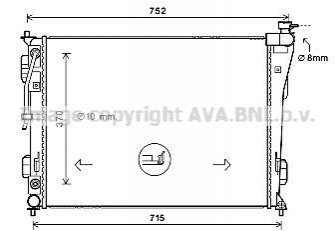 HY2423 AVA Cooling Systems Радиатор охлаждения двигателя (HY2423) AVA