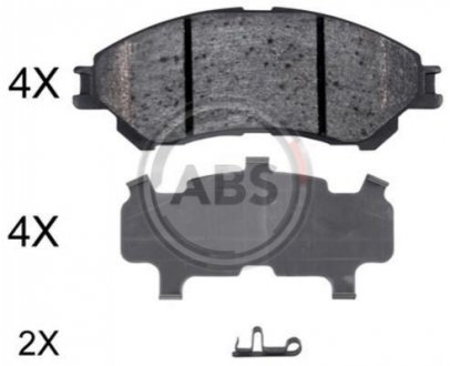 35031 A.B.S  Колодка гальм. диск. SUZUK SX4 S-Cross 13 передня. (вир-во ABS)