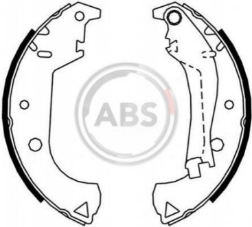 9119 A.B.S  Колодка торм. барабан. FIAT Doblo задн. (вир-во ABS)