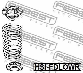 HSI-FDLOWR FEBEST Прокладка пружини підвіски