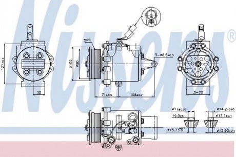 89591 Nissens Компресор кондиціонера First Fit