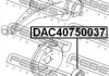 DAC40750037 FEBEST Підшипник колісний (фото 2)