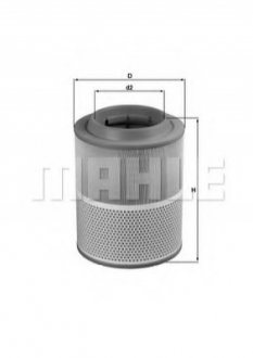 LX1072 MAHLE Повітряний фільтр