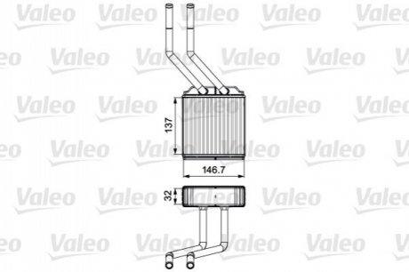811520 VALEO  Радіатор опалення