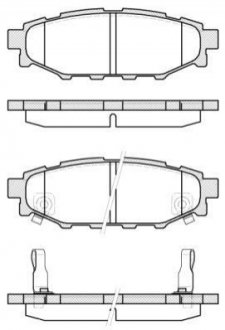P10363.12 WOKING Колодки тормозные диск. задн. (пр-во Remsa) Subaru Forester (sh) 2.0 08-,Subaru Forester (sh) 2.5 08- (P10363.12) WOKING