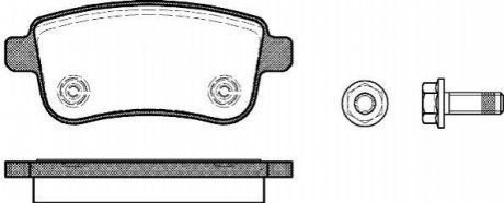 P12873.00 WOKING Колодки тормозные диск. задн. (пр-во Remsa) Renault Fluence 1.5 10-,Renault Fluence 1.6 10- (P12873.00) WOKING
