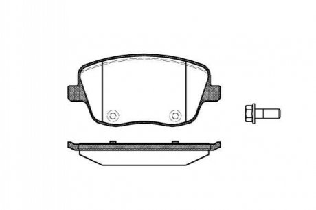 P6753.00 WOKING Гальмівні колодки пер. VW Polo 02-/Skoda Fabia 99-14 (TRW)