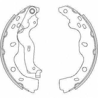 Z4227.00 WOKING Колодки гальмівні бараб. задн. (вир-во Remsa) Suzuki SX4 06-14,Fiat Sedici 06-14 (Z4227.00) WOKING