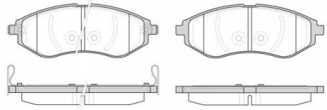 P8863.02 WOKING Колодки гальмівні диск. перед. (вир-во Remsa) Chevrolet Aveo T200 T250 R14 (P8863.02) WOKING
