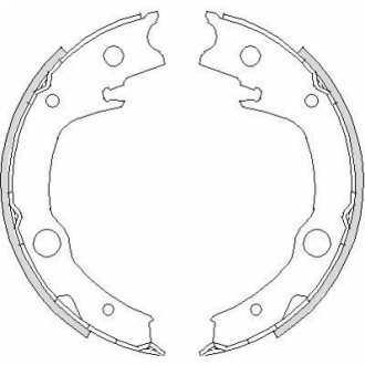 Z4729.00 WOKING Колодки стояночного тормоза (пр-во Remsa) Toyota Avensis >08 Corolla >07 (Z4729.00) WOKING