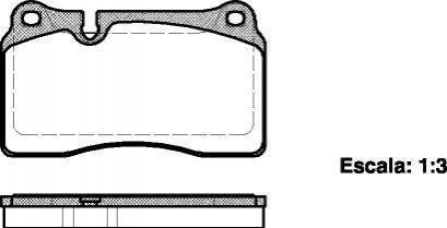 P13003.00 WOKING Гальмівні колодки пер. VW Touareg 3.0-6.0 02- 16,8 mm (brembo)