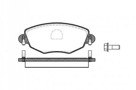 P6763.00 WOKING Гальмівні колодки пер. Mondeo III/Jaguar X-TYPE 00- (Bosch)