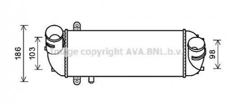 KAA4212 AVA Cooling Systems Інтеркулер KIA SORENTO (2010) 2.2 CRDI (AVA)