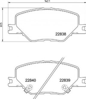 P59 096 Brembo Гальмівні колодки дискові