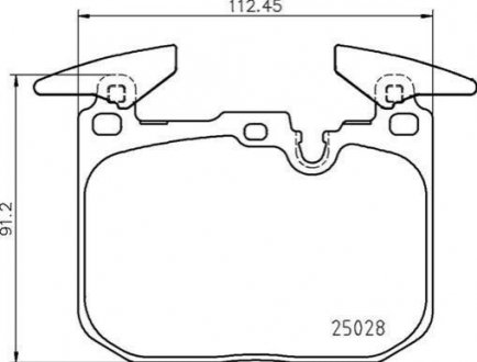 P06 098 Brembo Гальмівні колодки дискові