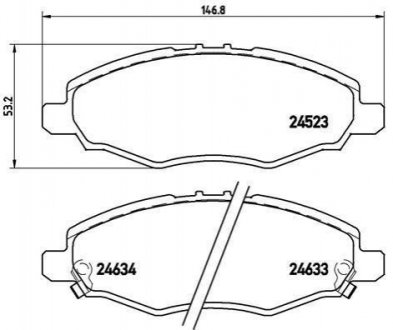 P83 094 Brembo Гальмівні колодки дискові