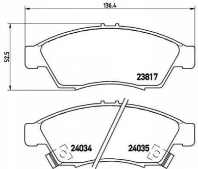 P79 014 Brembo Гальмівні колодки дискові