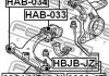HAB-3334-KIT FEBEST Сайлентблок підвіски (фото 2)