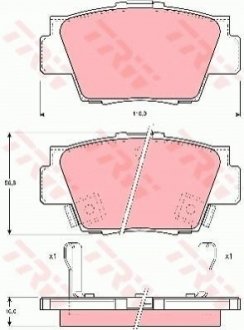 GDB3039 TRW Гальмівні колодки