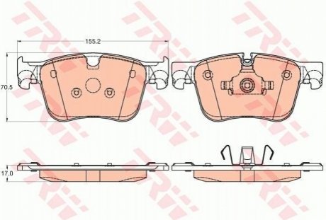 GDB2035 TRW Гальмівні колодки