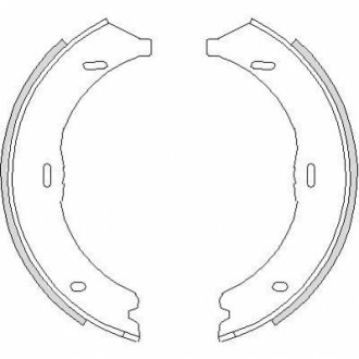 Z4745.00 WOKING Колодки гальмівні бараб. задн. (вир-во Remsa) MB Vito 639 2.2d (03-), Vito 447 2.2d (14-) (Z4745.00) WOKING