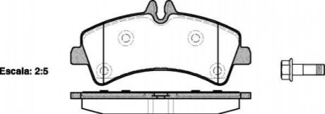 P13473.00 WOKING Колодки тормозные диск. задн. (пр-во Remsa) MB Sprinter II III / VW Crafter I II Bosch ver. (P13473.00) WOKING