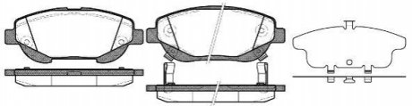 P15533.02 WOKING Колодки тормозные диск. перед. (пр-во Remsa) Toyota Avensis 1.6 09-,Toyota Avensis 2.0 09- (P15533.02) WOKING