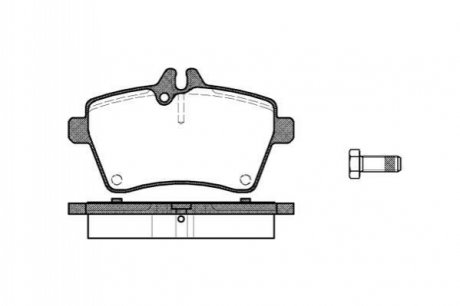 P10443.00 WOKING Гальмівні колодки пер. Yaris/W169/W245 04-