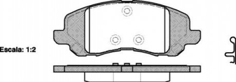 P9043.20 WOKING Колодки тормозные диск. перед. (пр-во Remsa) Mitsubishi ASX 10> / Dodge Caliber Avenger (P9043.20) WOKING
