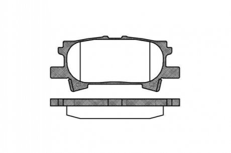 P11403.00 WOKING Гальмівні колодки зад. Lexus RX 03-08 (sumitomo)