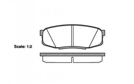 P13723.00 WOKING Колодки гальмівні диск. задн. (вир-во Remsa) Toyota LC200 LC150 / Lexus LX570 GX460 (P13723.00) WOKING