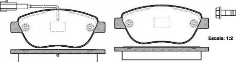 P9593.11 WOKING Колодки тормозные диск. перед. (пр-во Remsa) Fiat Doblo Combo 10> / Punto Linea 07> (P9593.11) WOKING