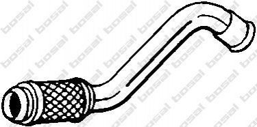 Глушник, алюм. сталь, передн. част. CITROEN C4 I 1.6 HDi (06/07-10/10) HTB / Coup? (700-087) BOSAL