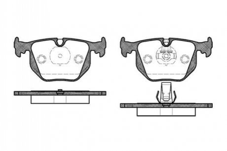 P2813.20 WOKING Колодки тормозные диск. задн. (пр-во Remsa) BMW X5e53 X3e83 3e46 7e38 (P2813.20) WOKING