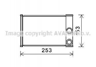 OLA6680 AVA Cooling Systems Радиатор отопителя салона Chevrolet Cruze, Orlando, Malibu. Opel Insignia, Meriv