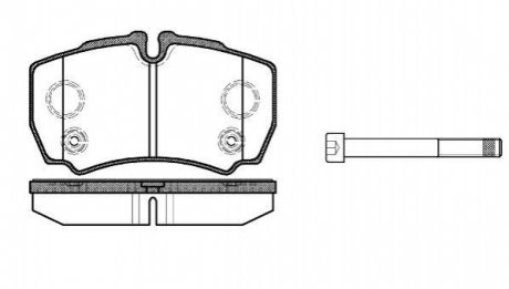 P9493.10 WOKING Колодки гальмівні диск. задн. (вир-во Remsa) Ford Tranzit 06>13 (P9493.10) WOKING