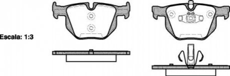 P2813.70 WOKING Колодки тормозные диск. задн. (пр-во Remsa) BMW 3e90 (P2813.70) WOKING