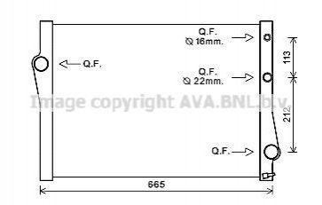 BWA2471 AVA Cooling Systems Радіатор, Система охолодження двигуна