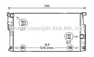 BW2447 AVA Cooling Systems Радиатор охлаждения двигателя (BW2447) AVA