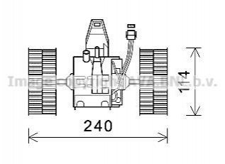 BW8491 AVA Cooling Systems Вентилятор отопителя салона (BW8491) AVA