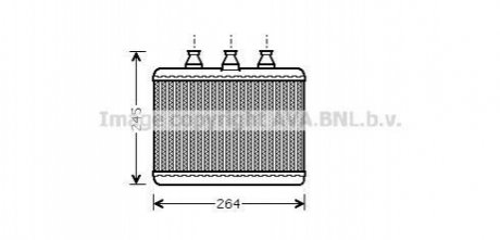 BWA6271 AVA Cooling Systems Радиатор отопителя салона BMW 7E65 7E66