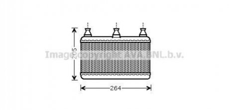 BWA6341 AVA Cooling Systems Радіатор обігрівача салону BMW 5e60 02>10 (BWA6341) AVA