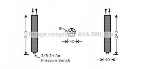 DND267 AVA Cooling Systems Осушитель кондиционера (DND267) AVA