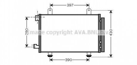 SZ5090D AVA Cooling Systems Радіатор кондиціонера Suzuki SX4 1,6i 06> (SZ5090D) AVA