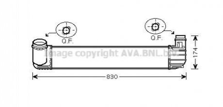 RTA4411 AVA Cooling Systems Інтеркулер (RTA4411) AVA