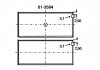 Вкладыши коленвала шатунные, комплект, стандарт (STD) 013584