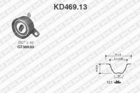 KD469.13 NTN SNR Роликовий модуль натягувача ременя (ролик, ремінь)
