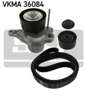 VKMA 36084 SKF Роликовий модуль натягувача ременя (ролик, ремень)